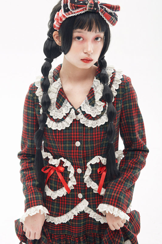 Showa Retro Red Lolita Coat