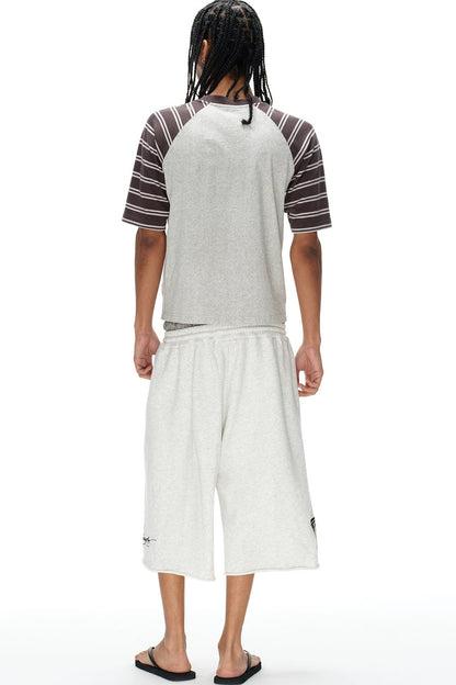 Double-Waist Plaid Patchwork Sweatpants