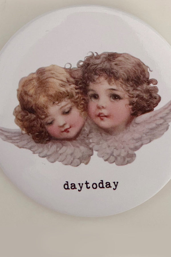 Bow Angel Heart Brooch