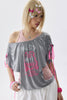 Grigio con rosa chiaro