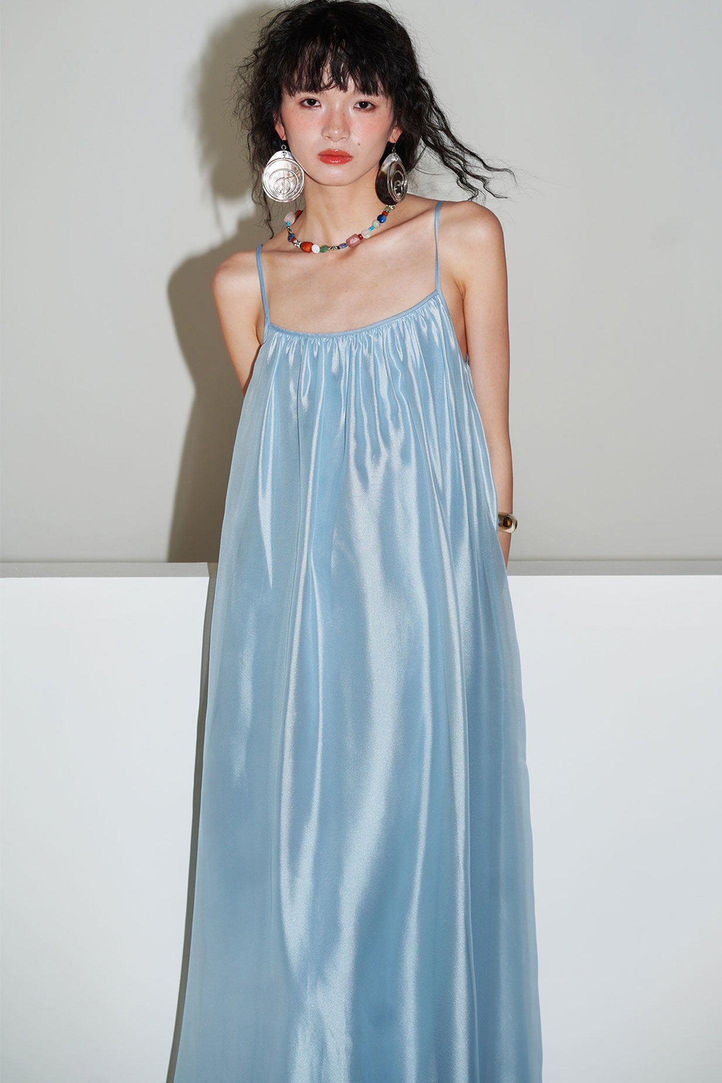 Pearlescent Gauze Dress Set