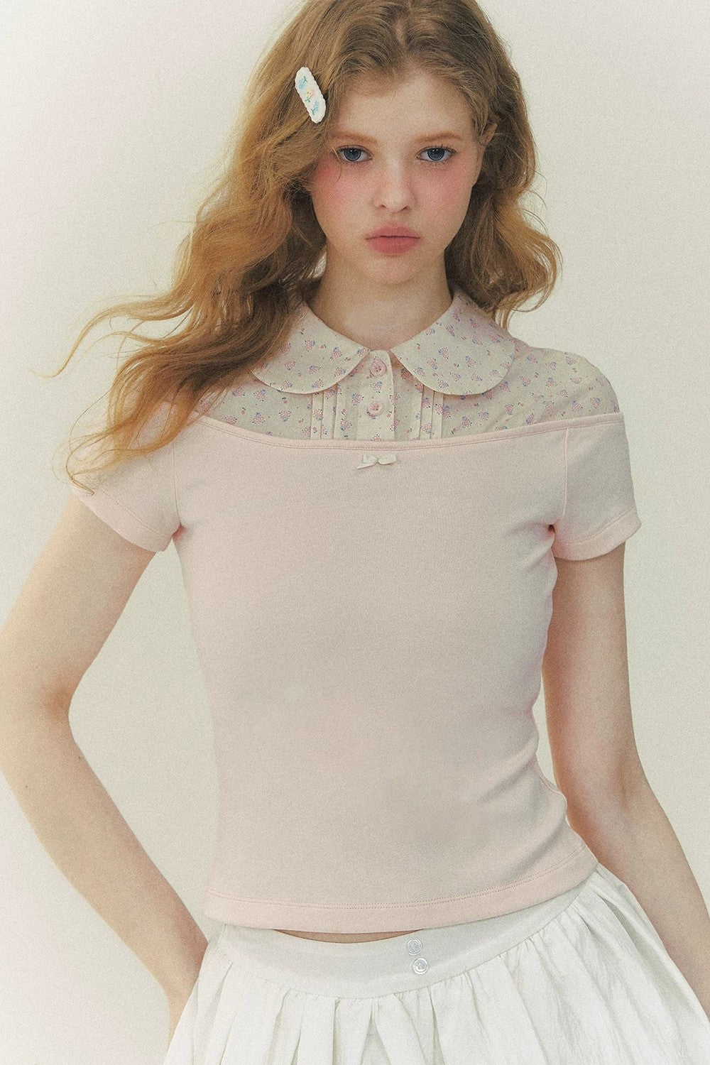 Floral Short Sleeve Blouse