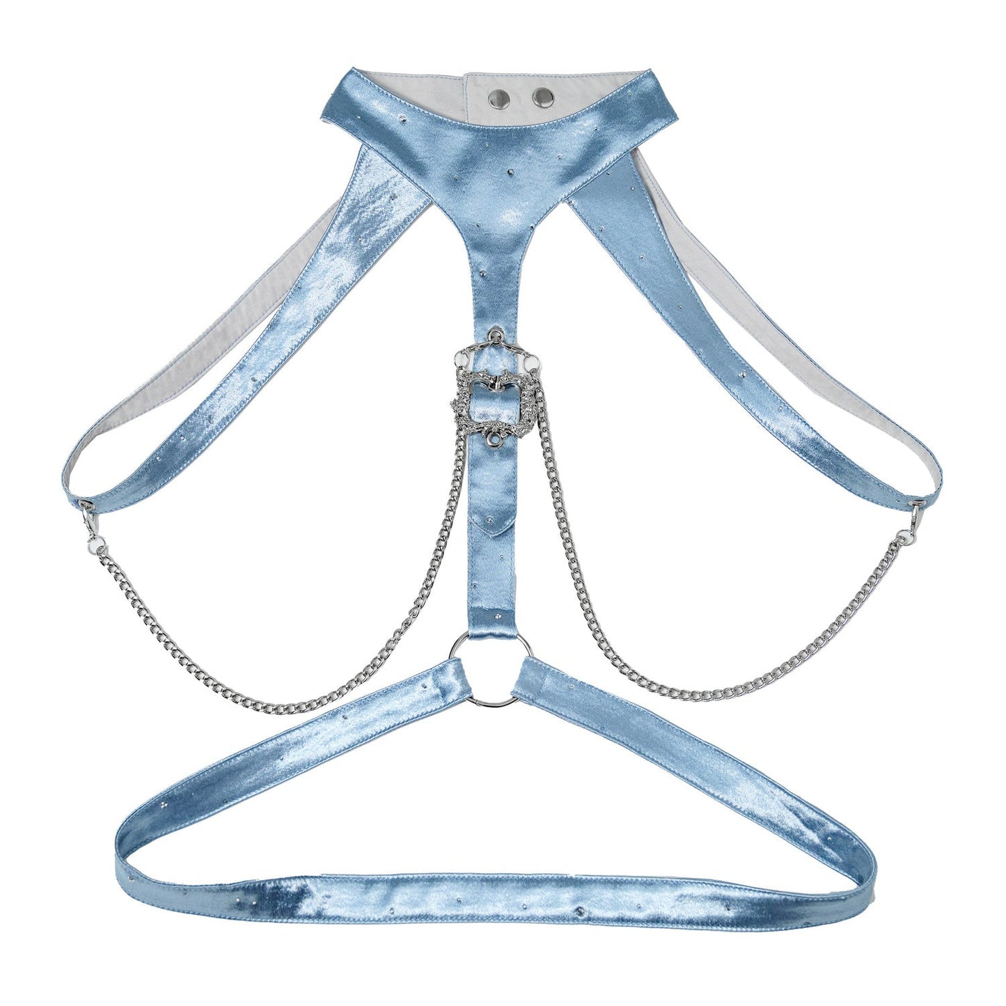 Blue Chain Strap Shoulder Accessory Set-Up
