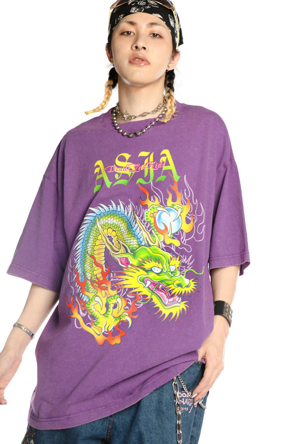 Dragon Print Loose Blouse