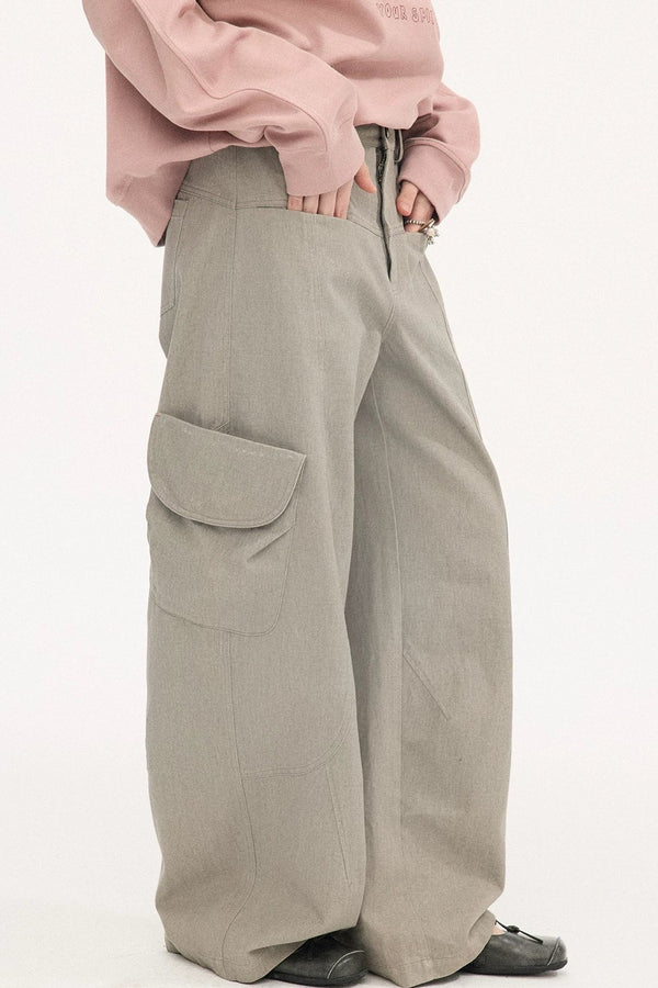 Vintage Washed Pocket Cargo Pants