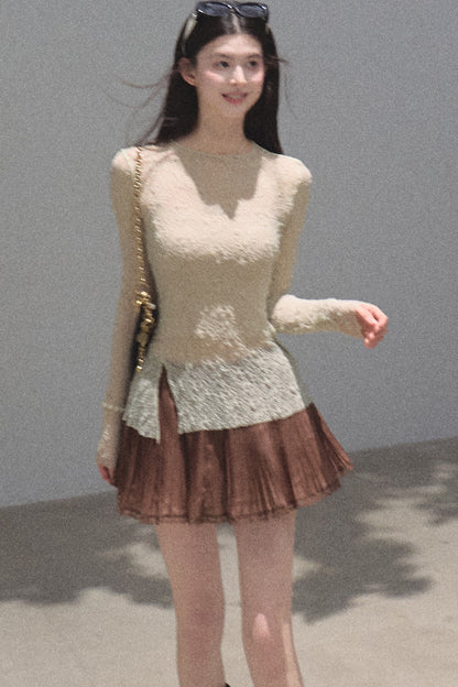 Longing Chiffon Pleated Skirt