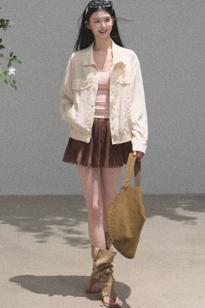 Longing Chiffon Pleated Skirt