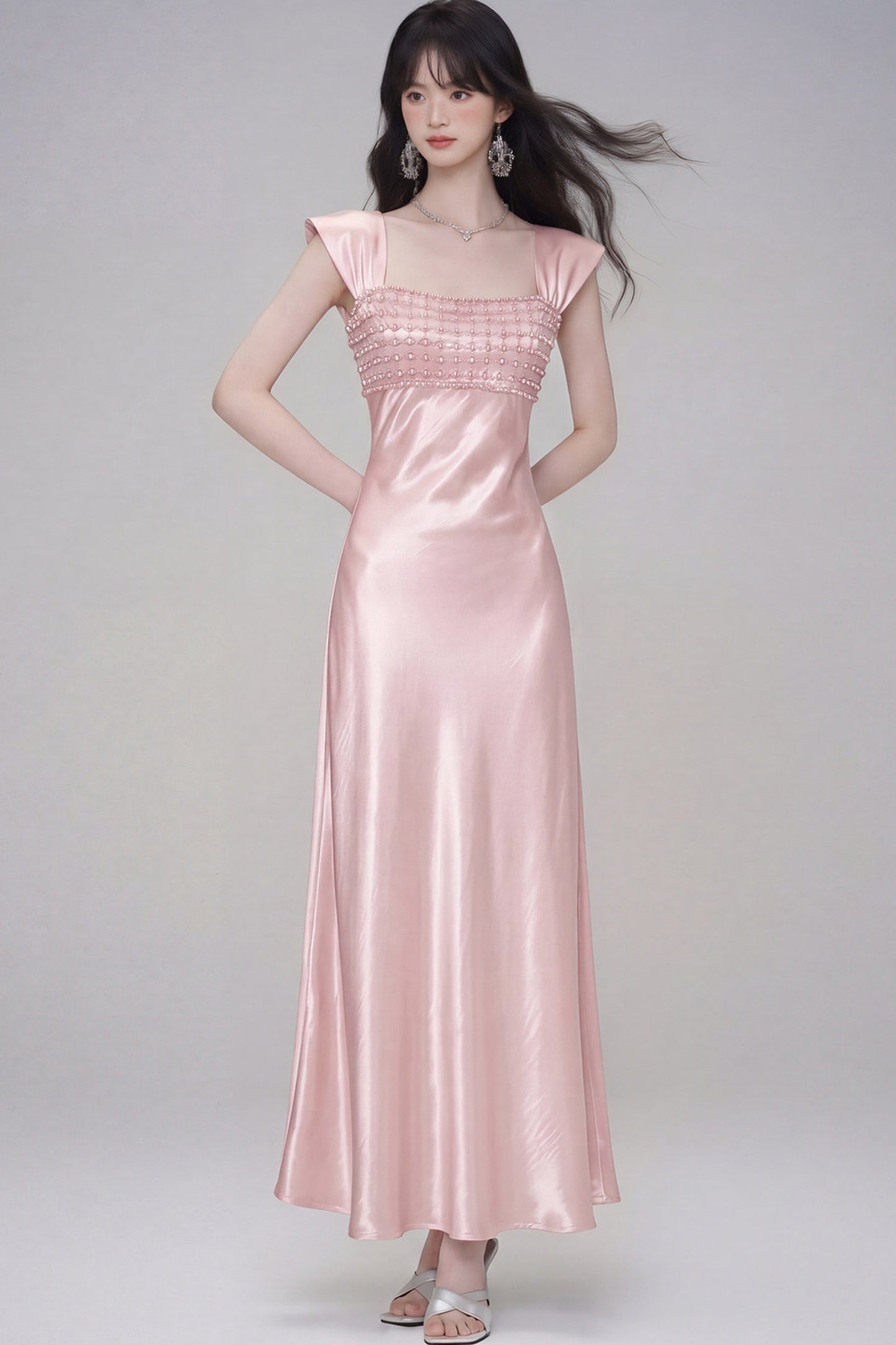 Moonlight Satin Evening Dress