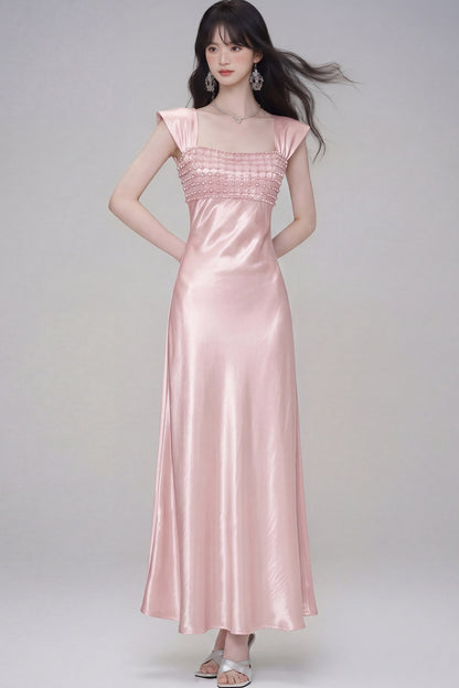 Moonlight Satin Evening Dress