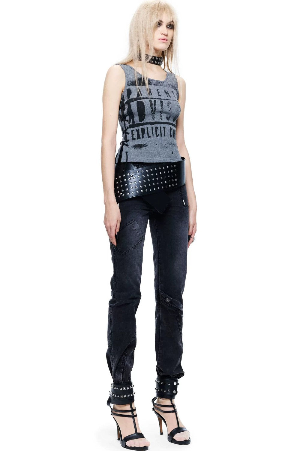 Light Punk Print Camisole Top