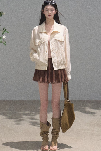 Longing Chiffon Pleated Skirt