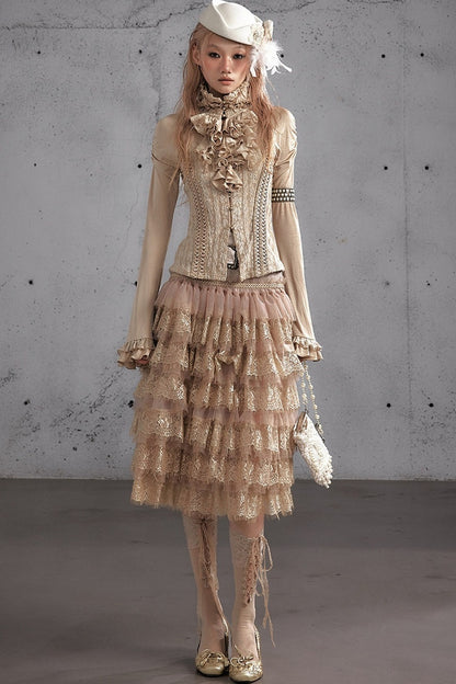 A-Line Tiered Cake Skirt