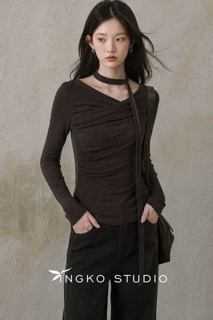 Caramel Deconstructed Ribbon Tee