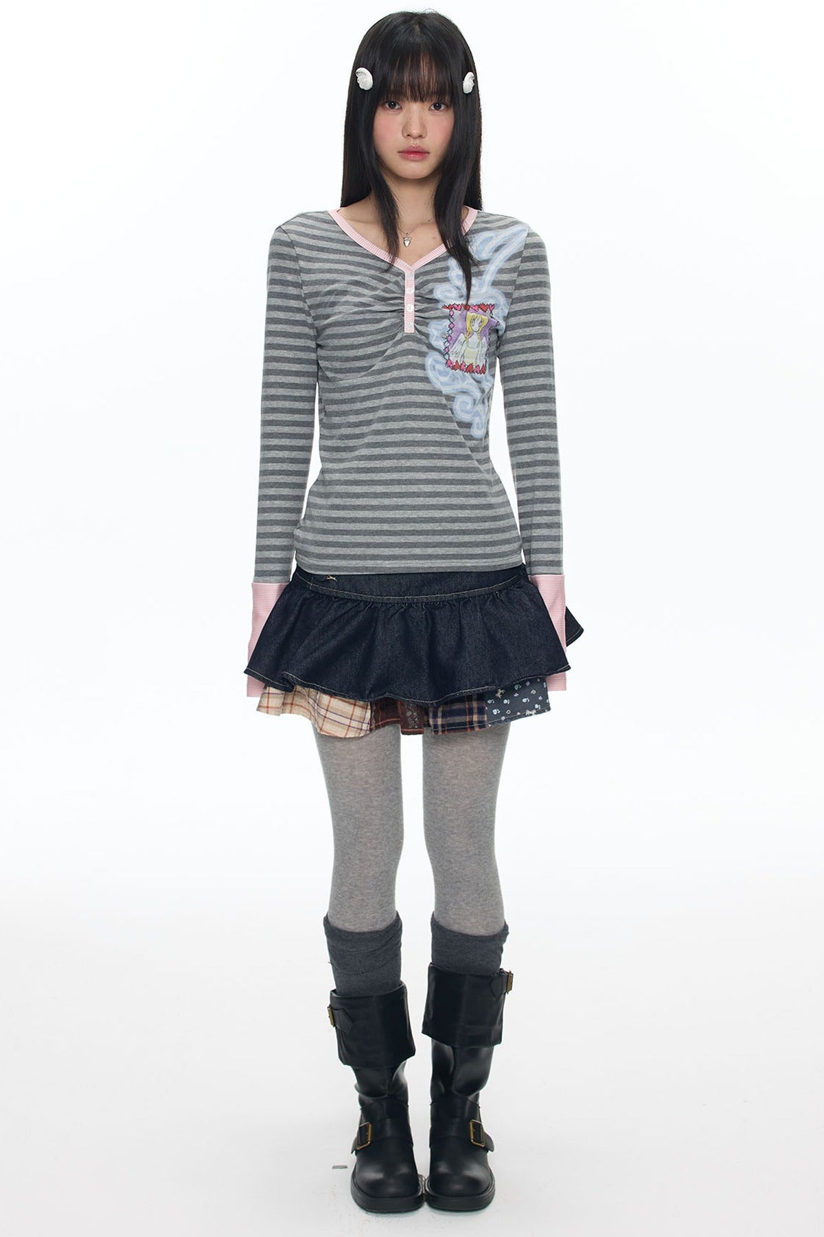 Striped Long Sleeve T-Shirt