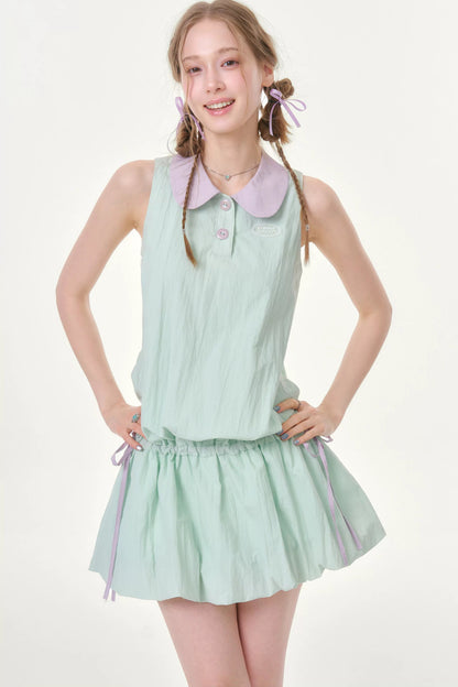 Mint Green Doll Collar Dress