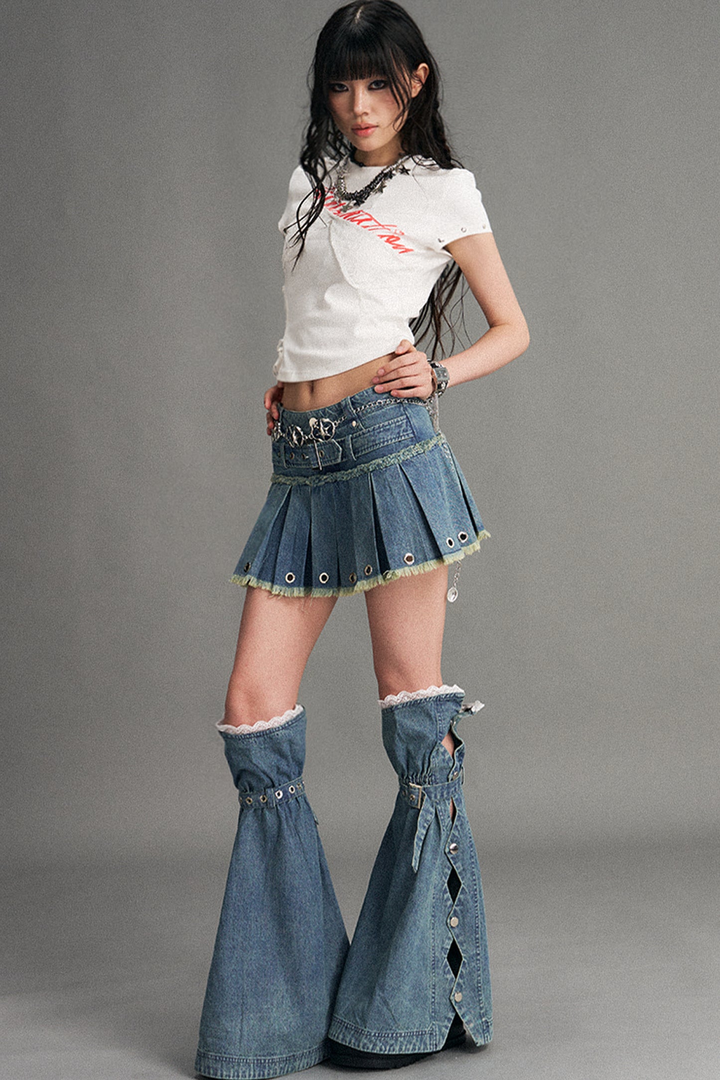 Y2K Denim Leg Warmers