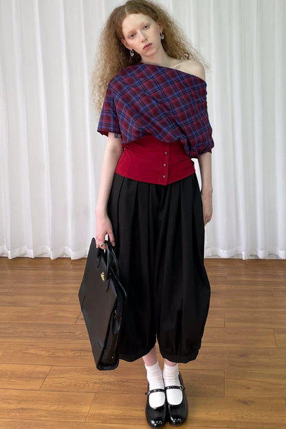 Plaid Short Sleeve Shirt