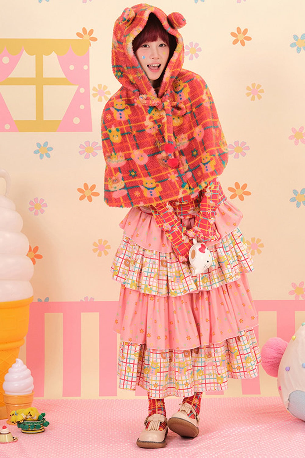 Showa Dessert Two-Tone Cake Skirt