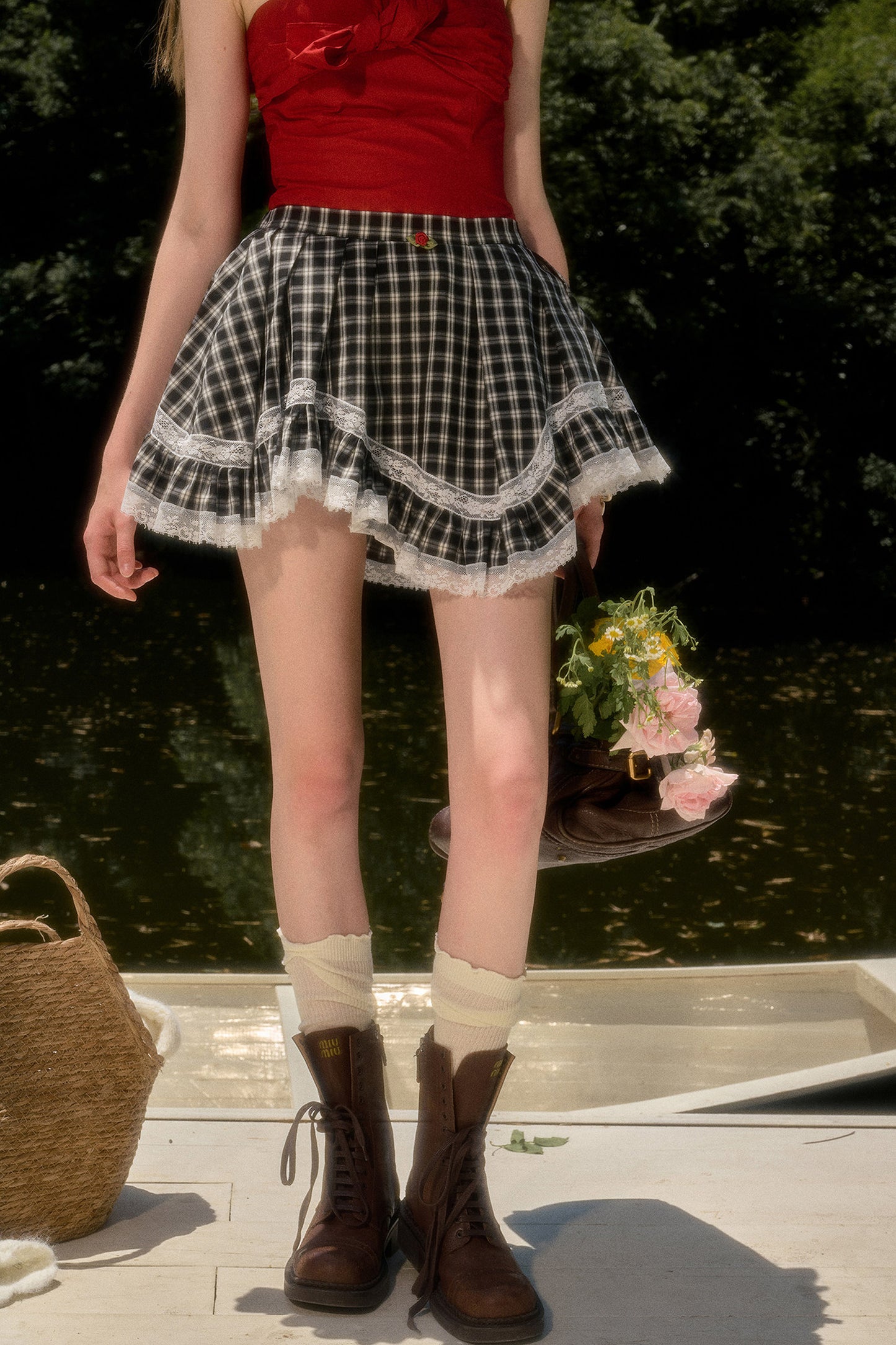 Bowknot Cotton Tube Top