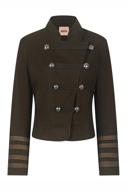 Retro Napoleon Stand Collar Jacket