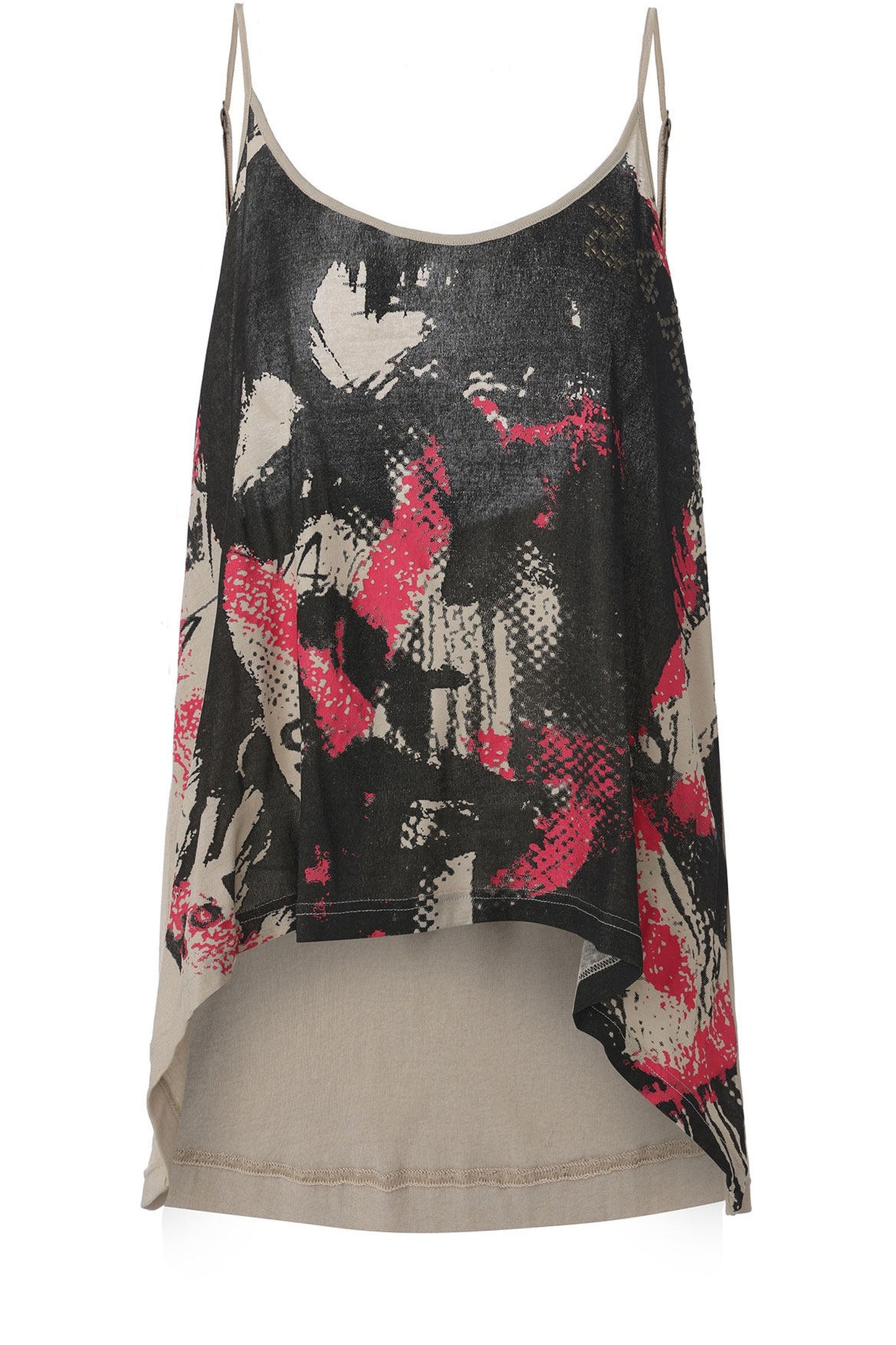 Graffiti Rhinestone Camisole Top