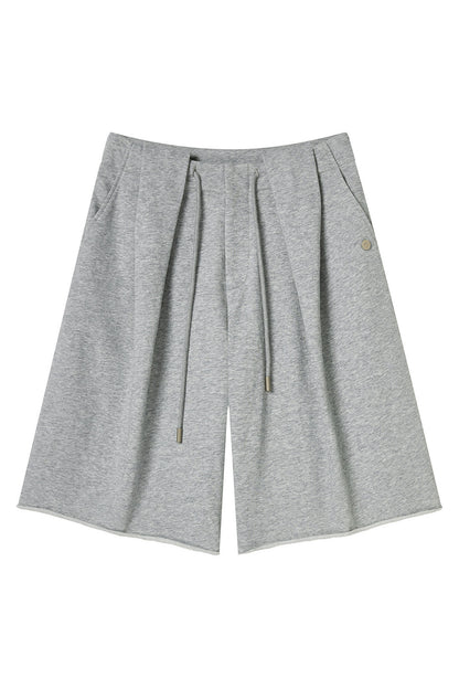Loose Knit Drawstring Shorts