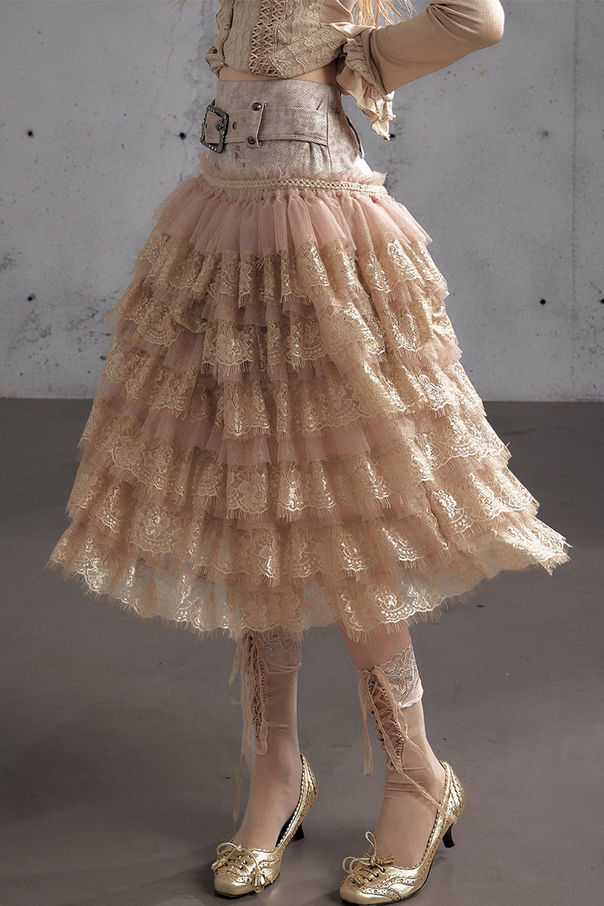 A-Line Tiered Cake Skirt
