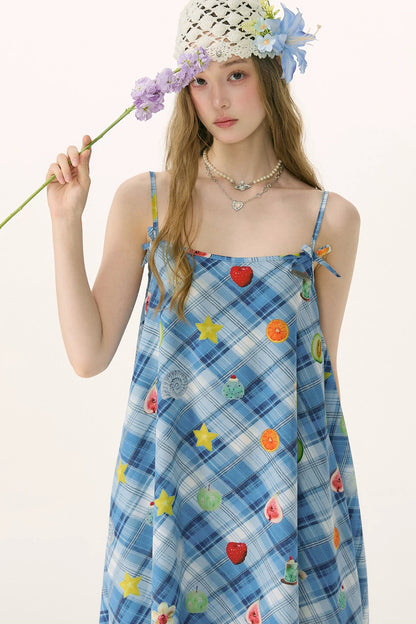 Sweet Dreams Blue Plaid Dress