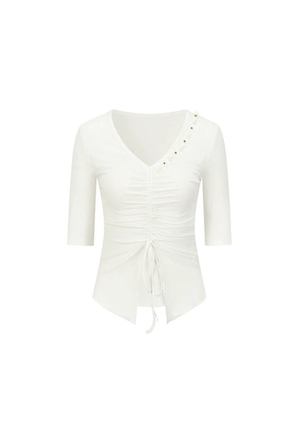 Misty Island Pearl Beaded T-Shirt