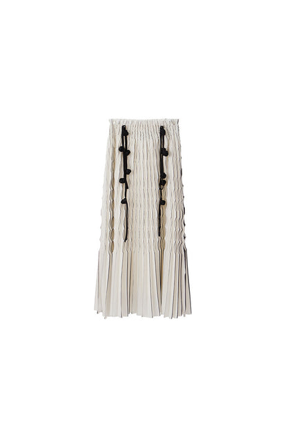 Handmade Rose Pleated Skirt Dress