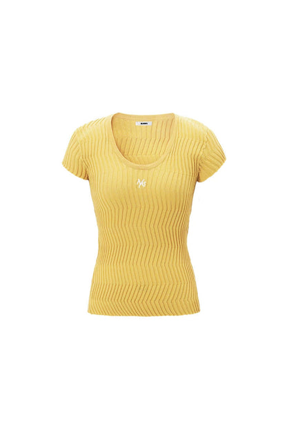 Silk-Cotton Knit Top