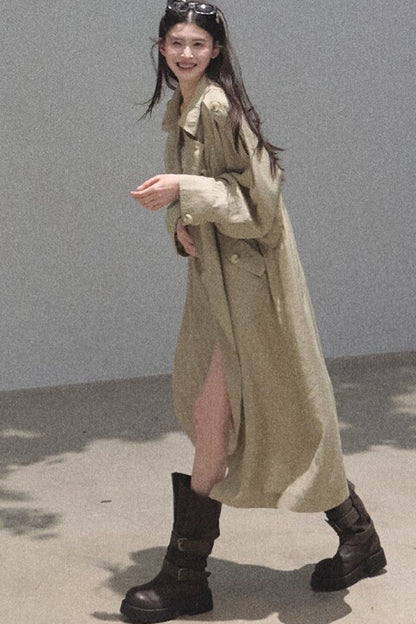 Cappotto parasole in acetato e lyocell
