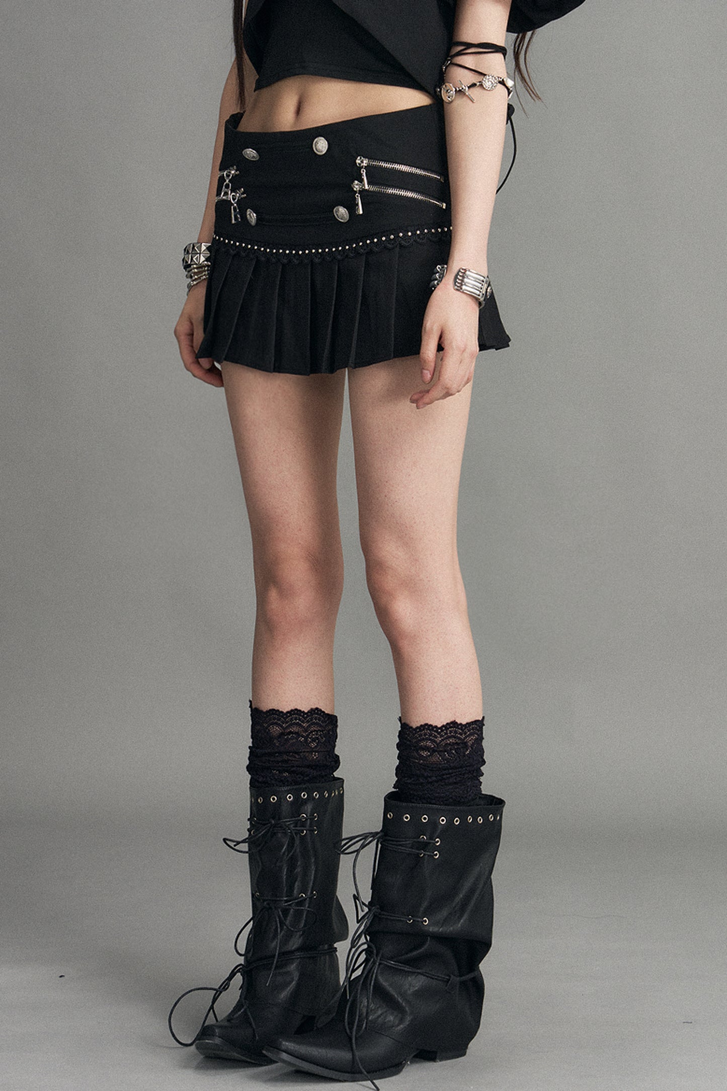Palace Punk Pleated Skirt