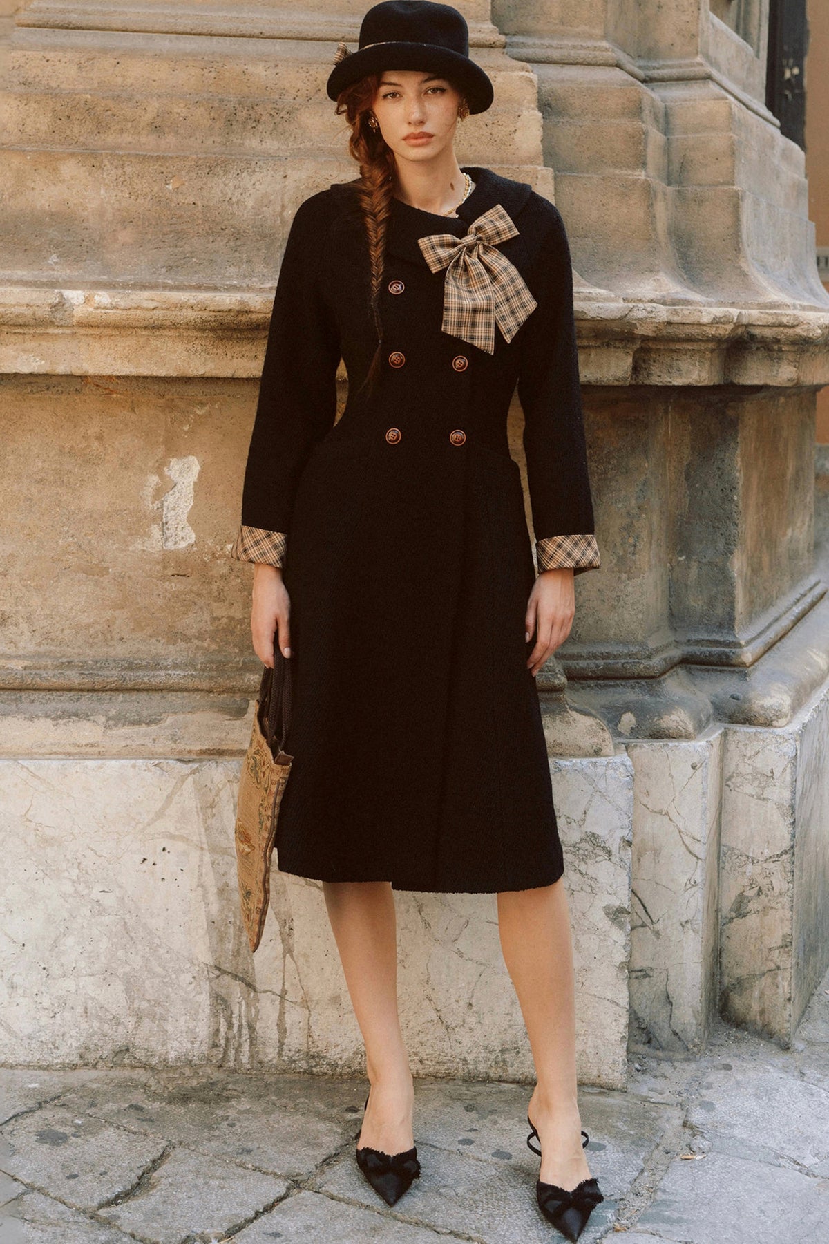 Daisies French Retro Coat and Dress Set-Up