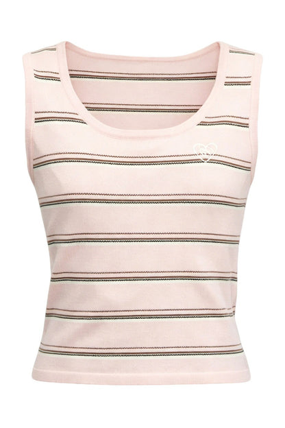 Retro Preppy Color-Blocking Shirt Vest Three-Piece Set-Up
