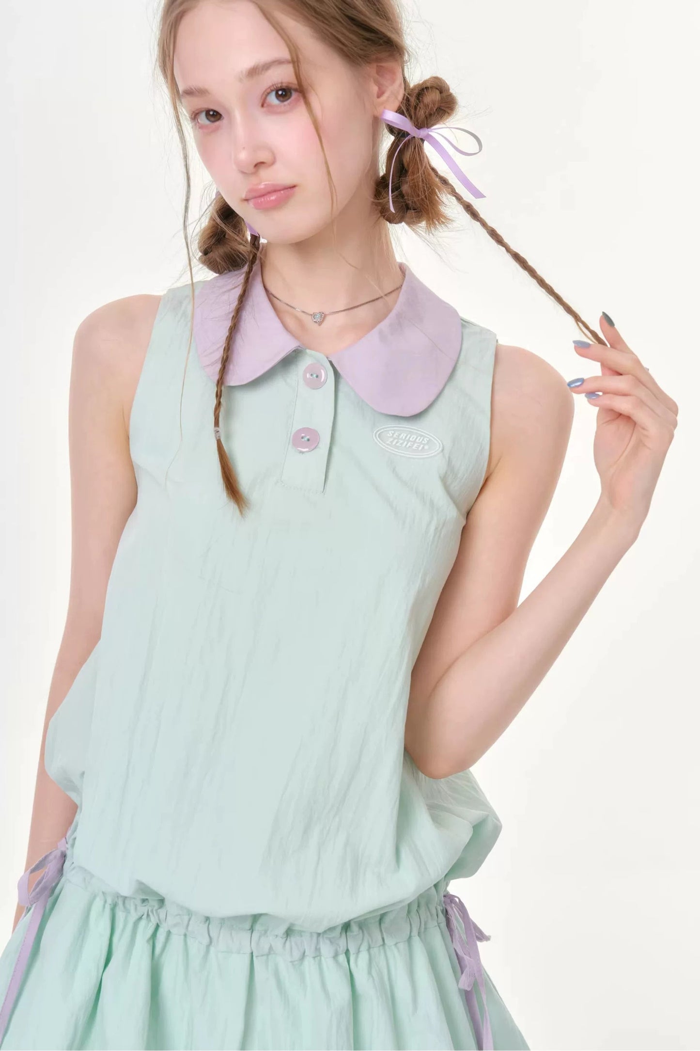 Mint Green Doll Collar Dress