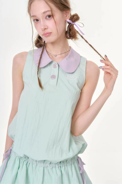 Mint Green Doll Collar Dress