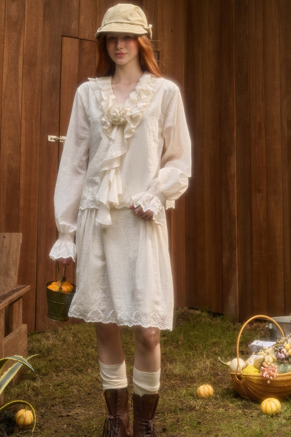 Tencel Cotton Lace Embroidery Set-Up
