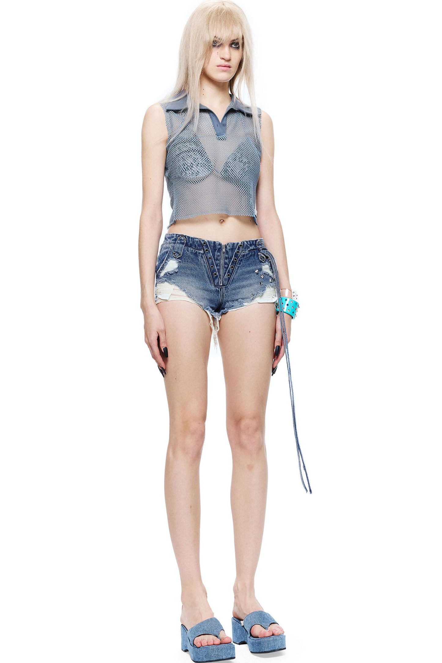 Light Mesh Ensemble Layered Top