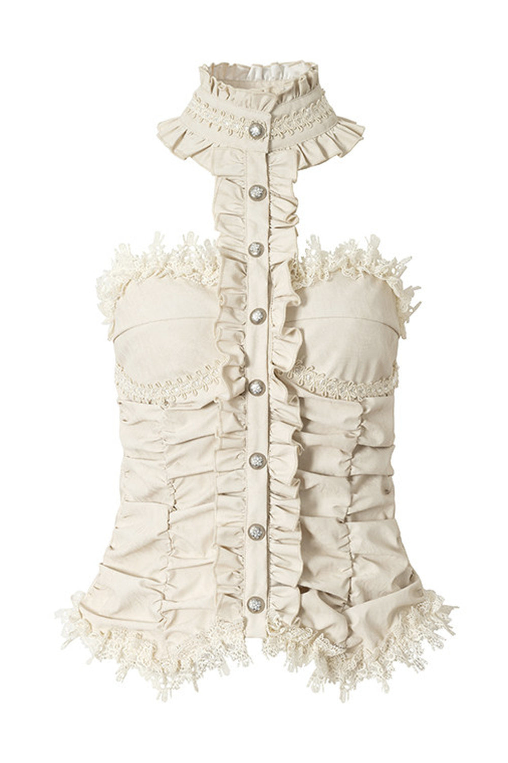 Baroque Velvet Lace Top