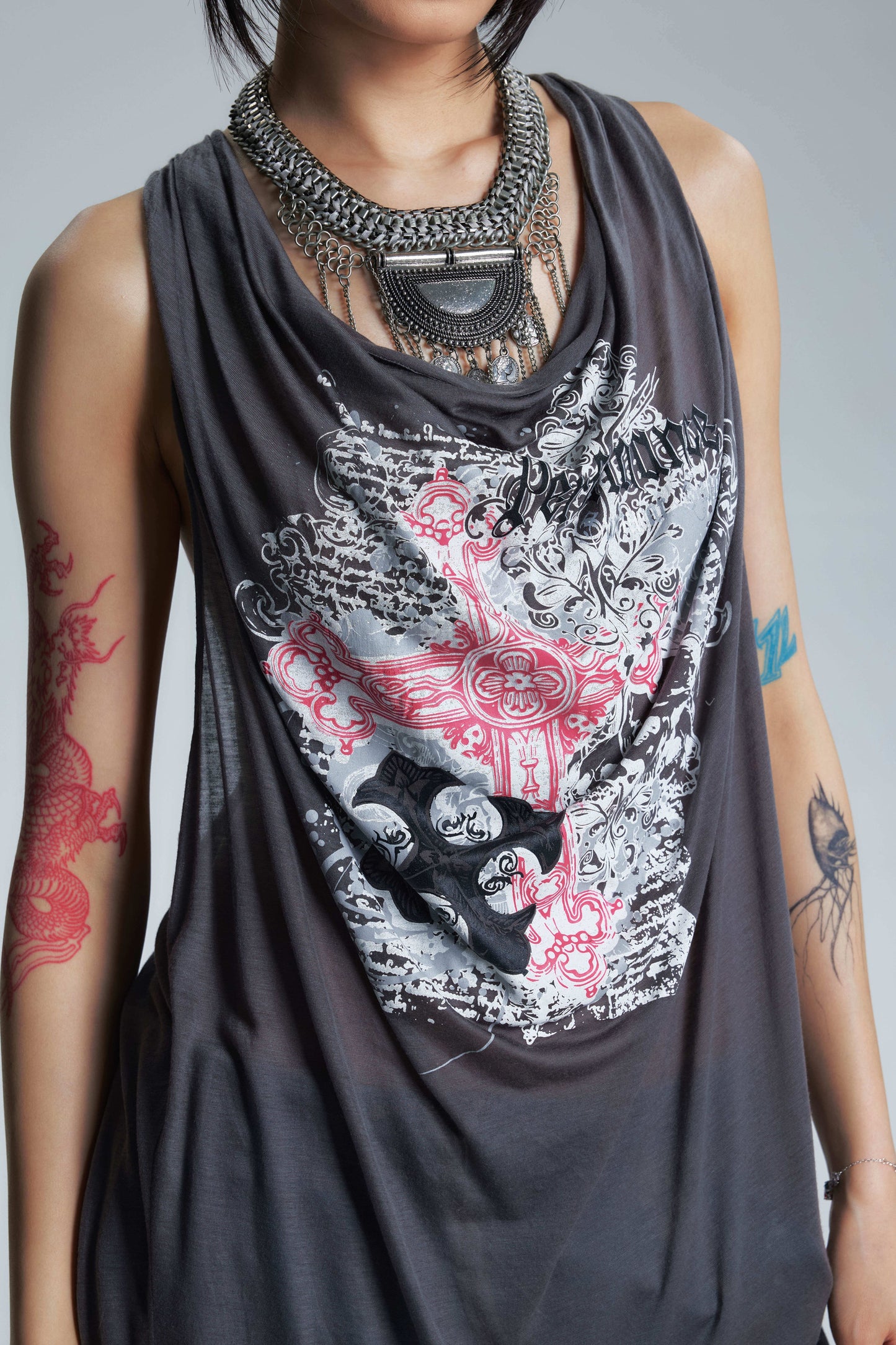 Transparent Swing Collar Camisole Top