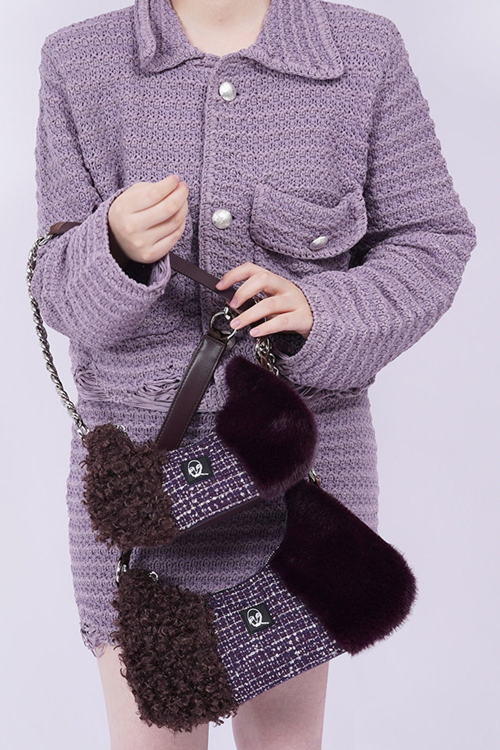 Y2K Color-Block Crossbody Bag
