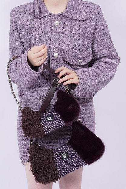 Y2K Color-Block Crossbody Bag
