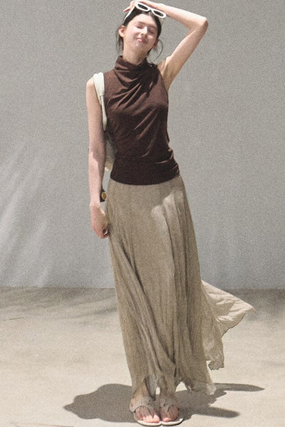 Flowing Twilight Halter Vest