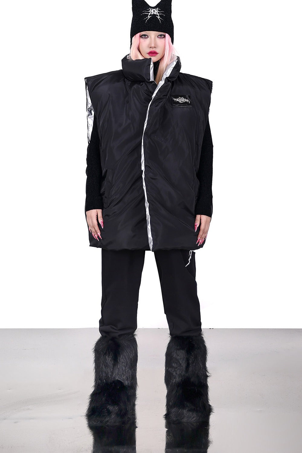 Reversible Y2K Cotton Vest