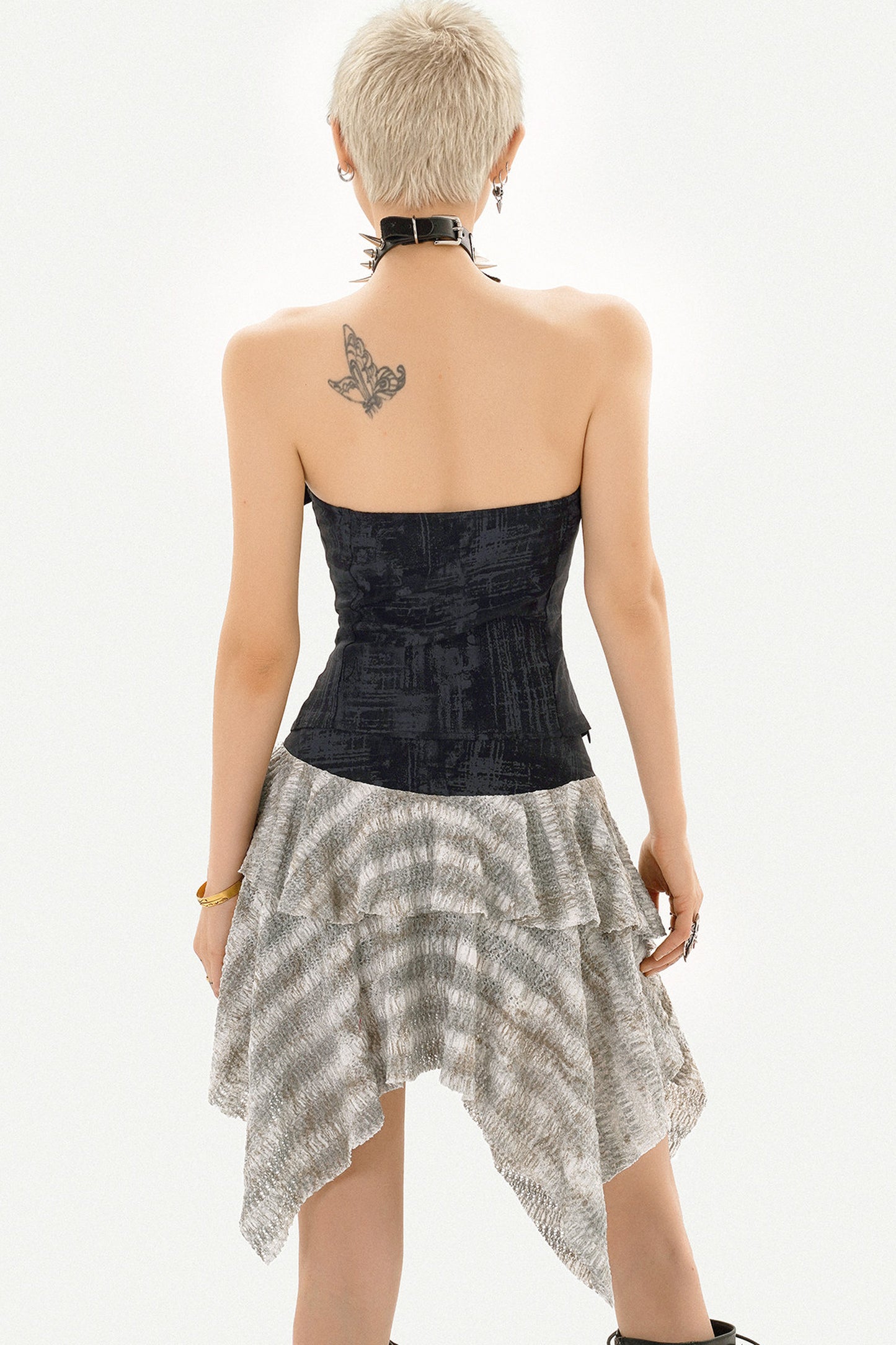 Gothic Y2K Punk Corset Tube Top