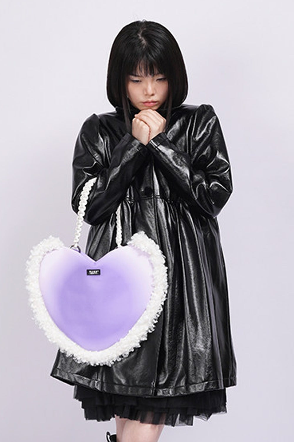 Borsa a tracolla in peluche Y2K