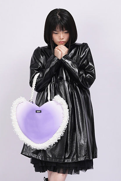 Borsa a tracolla in peluche Y2K