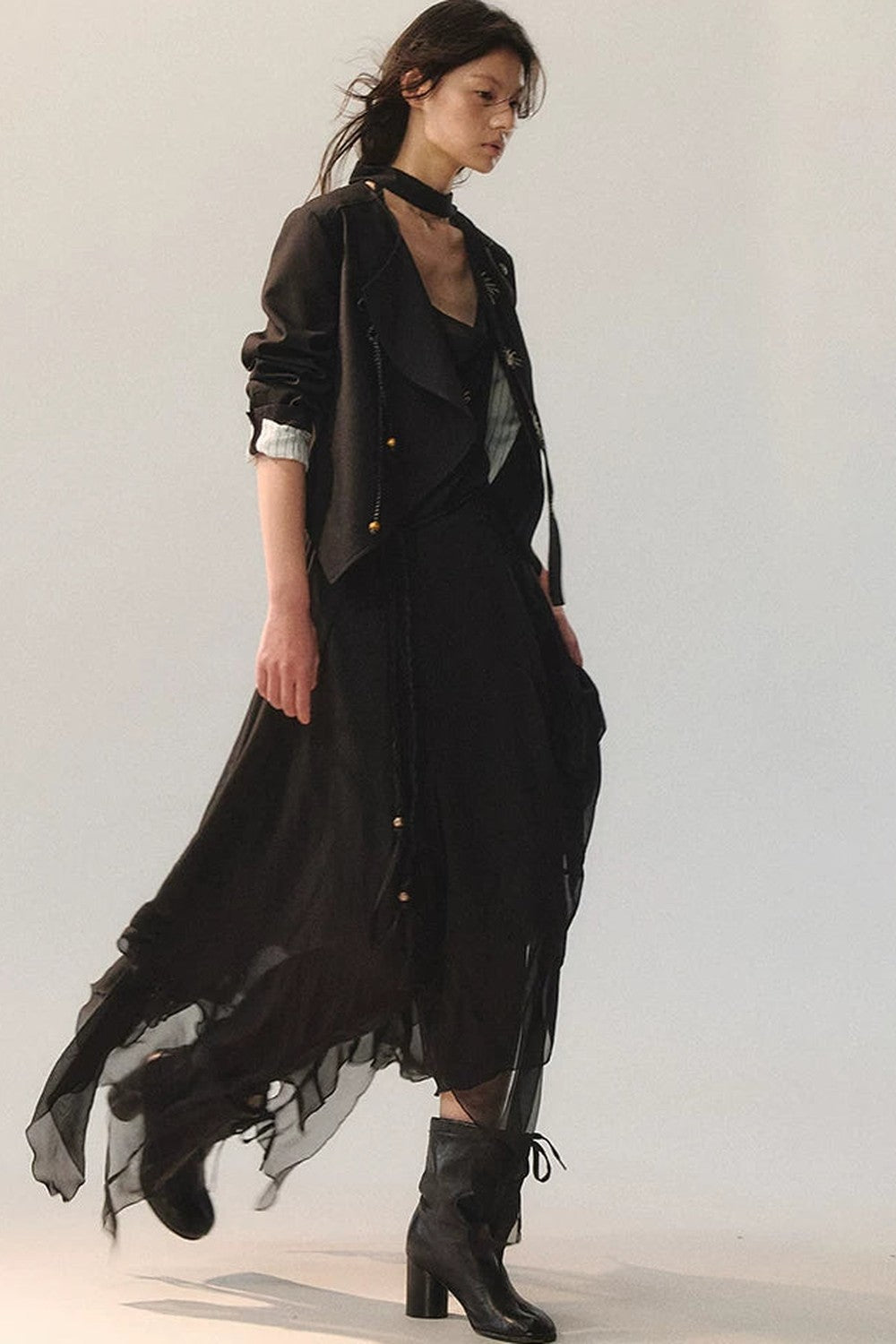 Moon Shadow Embroidered Dress