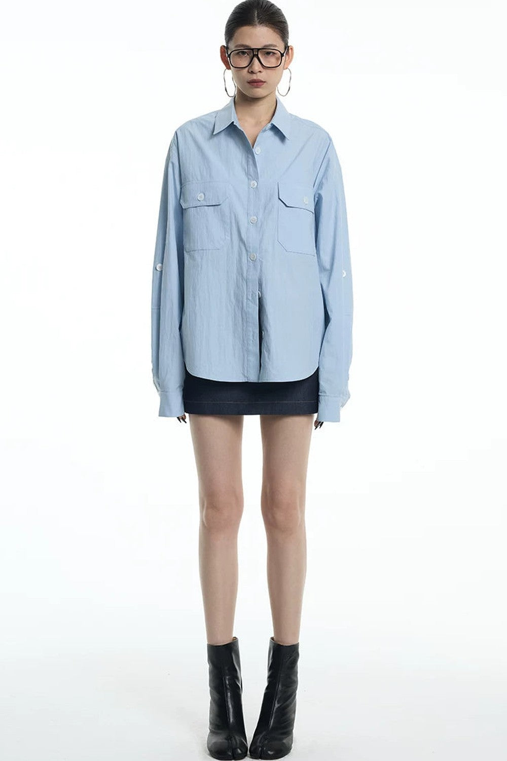 Glacier Blue Work Shirt Jacket